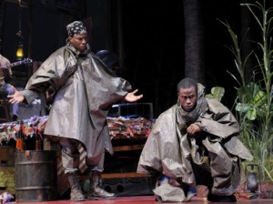 Okieriete Onaodowan and Jason Bowen in Lynn Nottage's Ruined (2011)