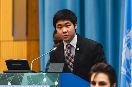 Alex Wang Serves as UN Youth Delegate